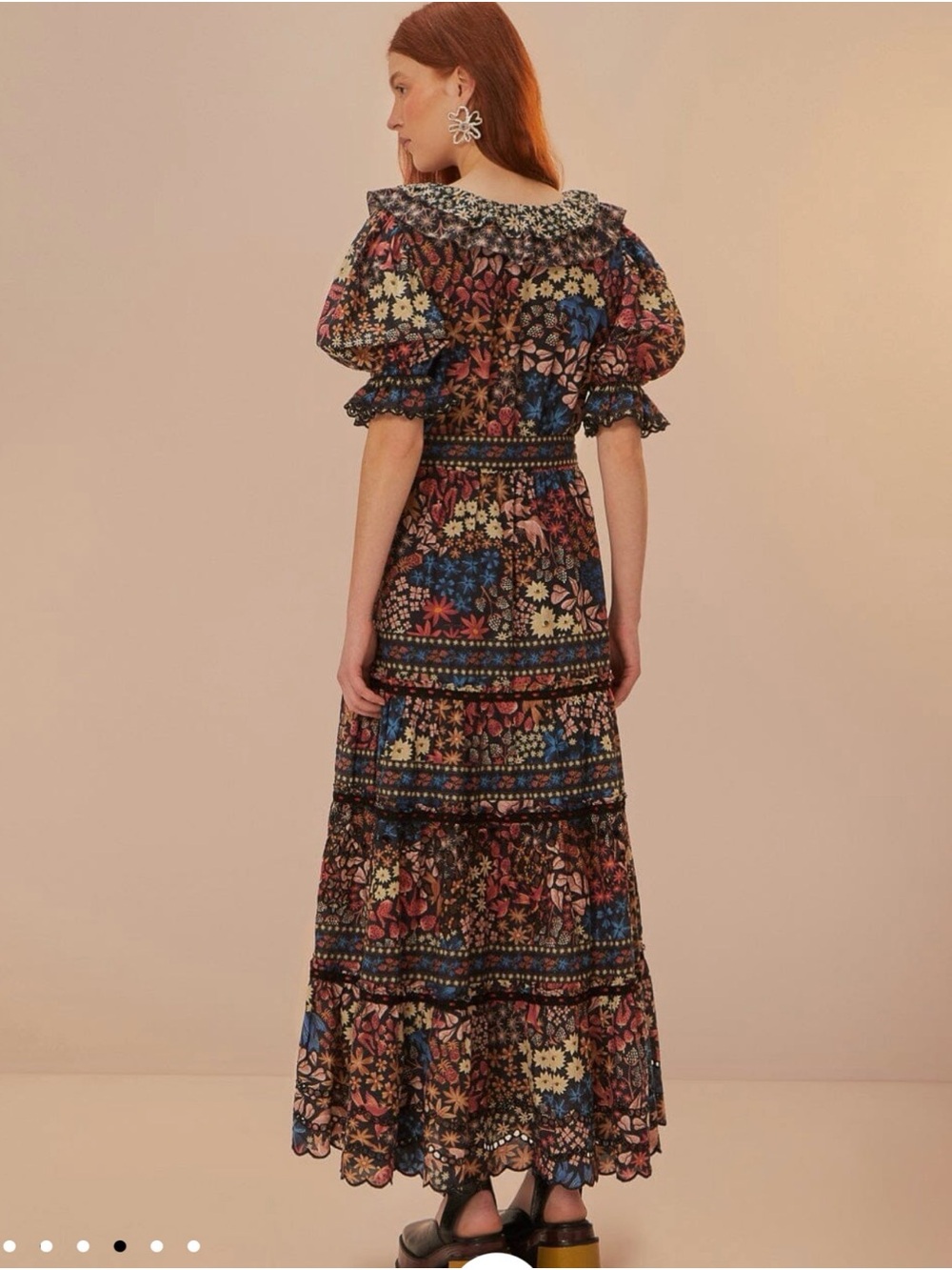 FARM Rio Black Jujus Garden Maxi Dress - Picture 4 of 4